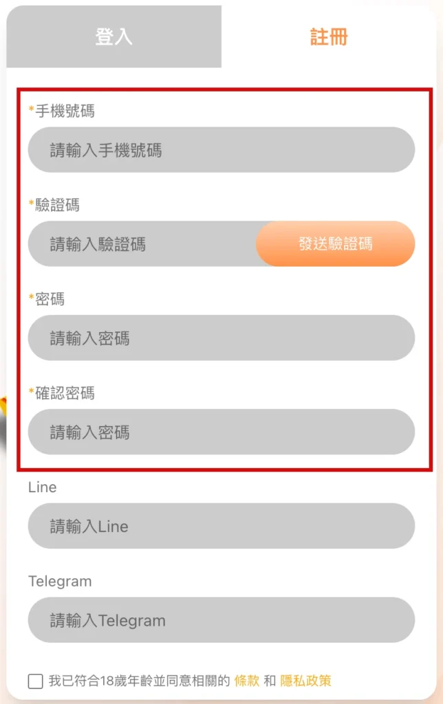 usdt娛樂城註冊畫面截圖